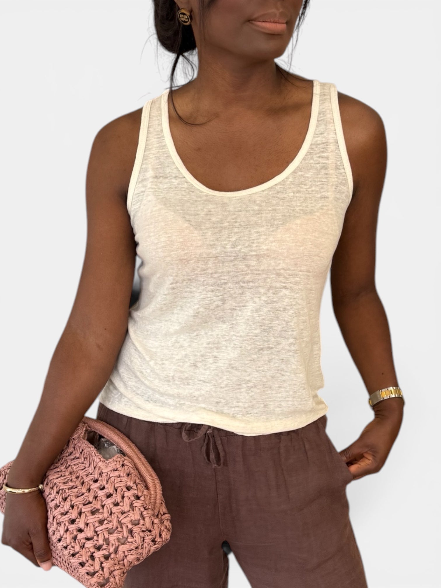 DÉBARDEUR BEIGE