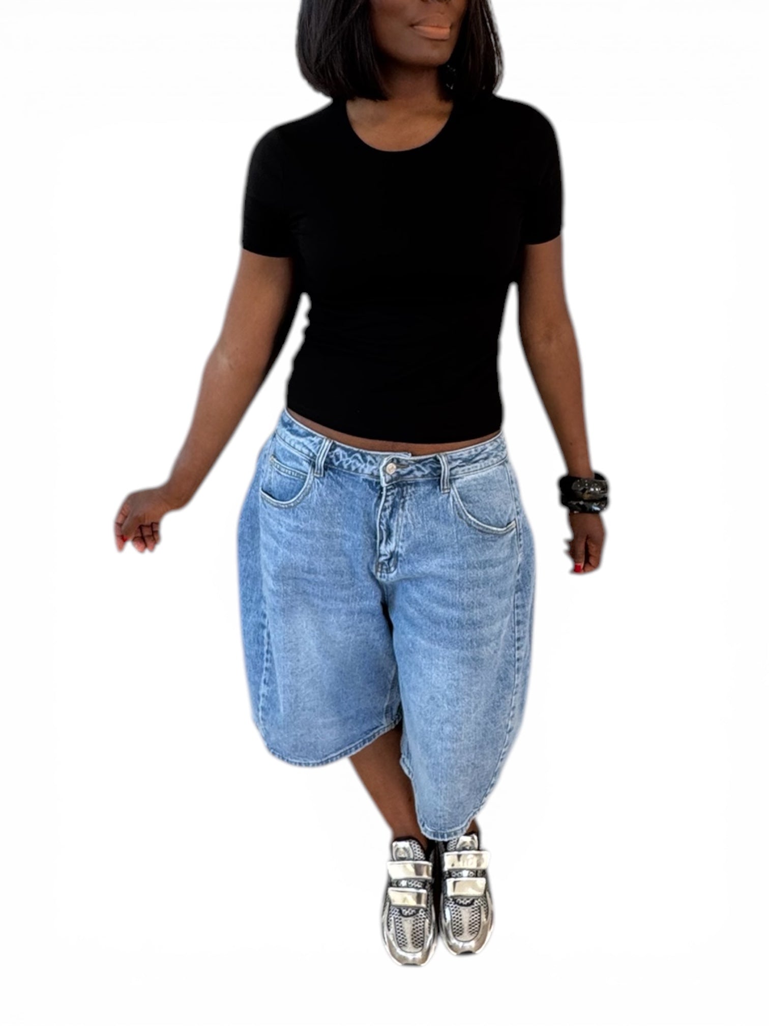 BERMUDA JEANS COUPE BAREL