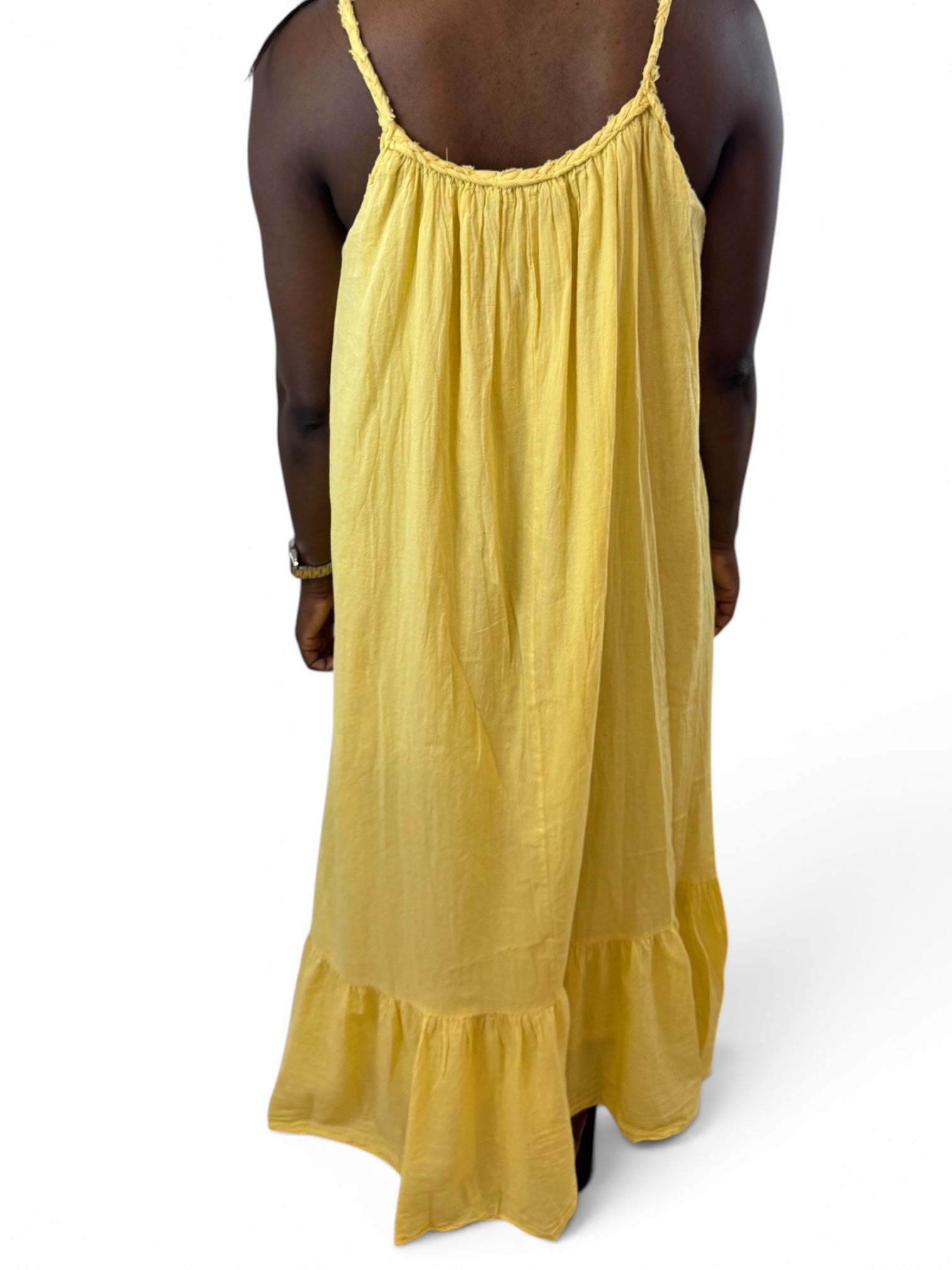 ROBE COTON JAUNE