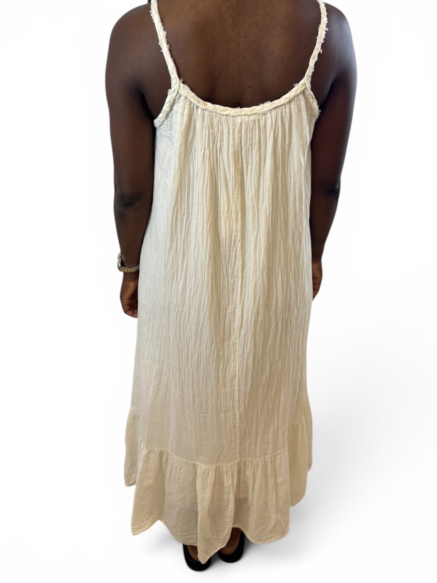 ROBE COTON BEIGE
