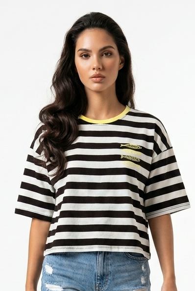 T-SHIRT MARRON SARDINE