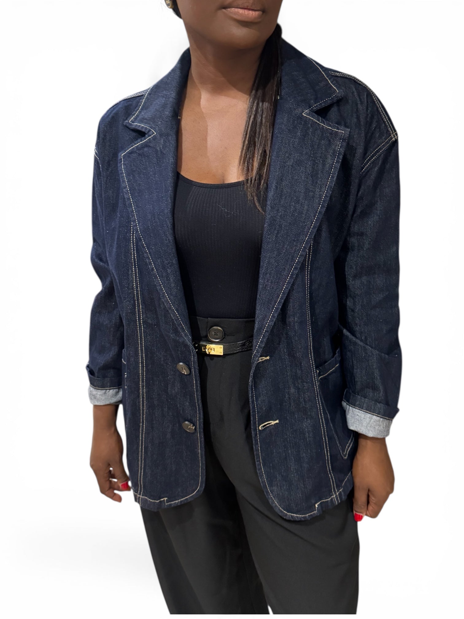 BLAZER EN JEANS BRUT