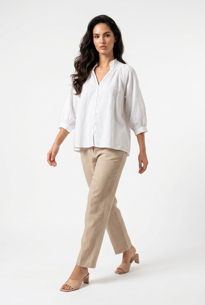 CHEMISE COTON BLANCHE