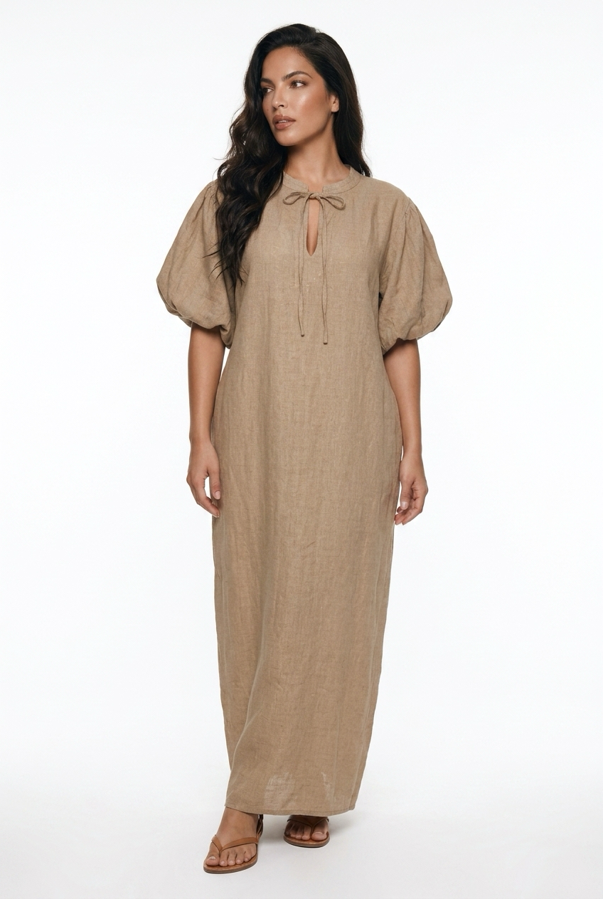 ROBE LIN TAUPE