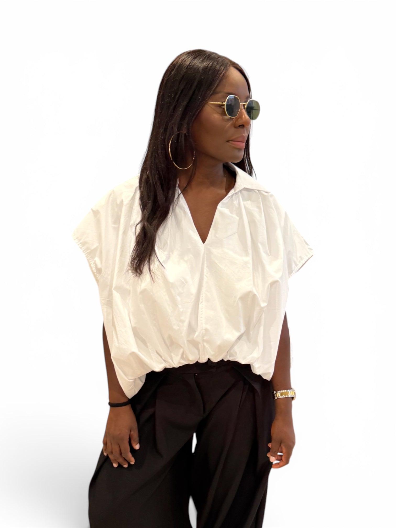 CHEMISIER BLANC OVERSIZE