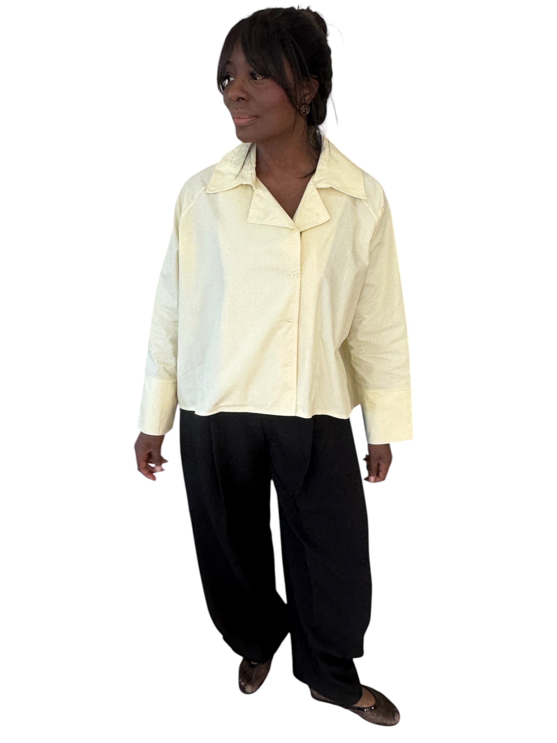 CHEMISE JAUNE BEURRE