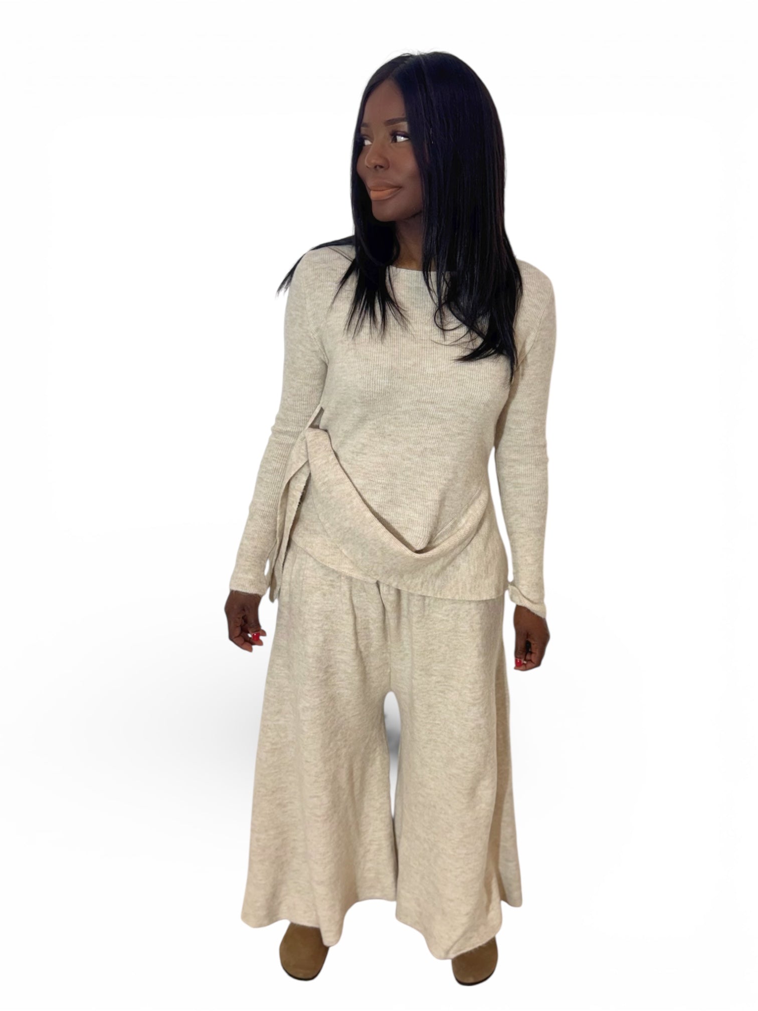 ENSEMBLE COSY ASYMÉTRIQUE BEIGE