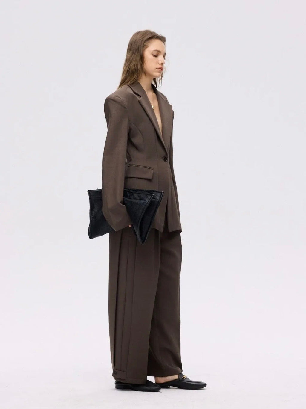 BLAZER ÉPAULETTE MARRON