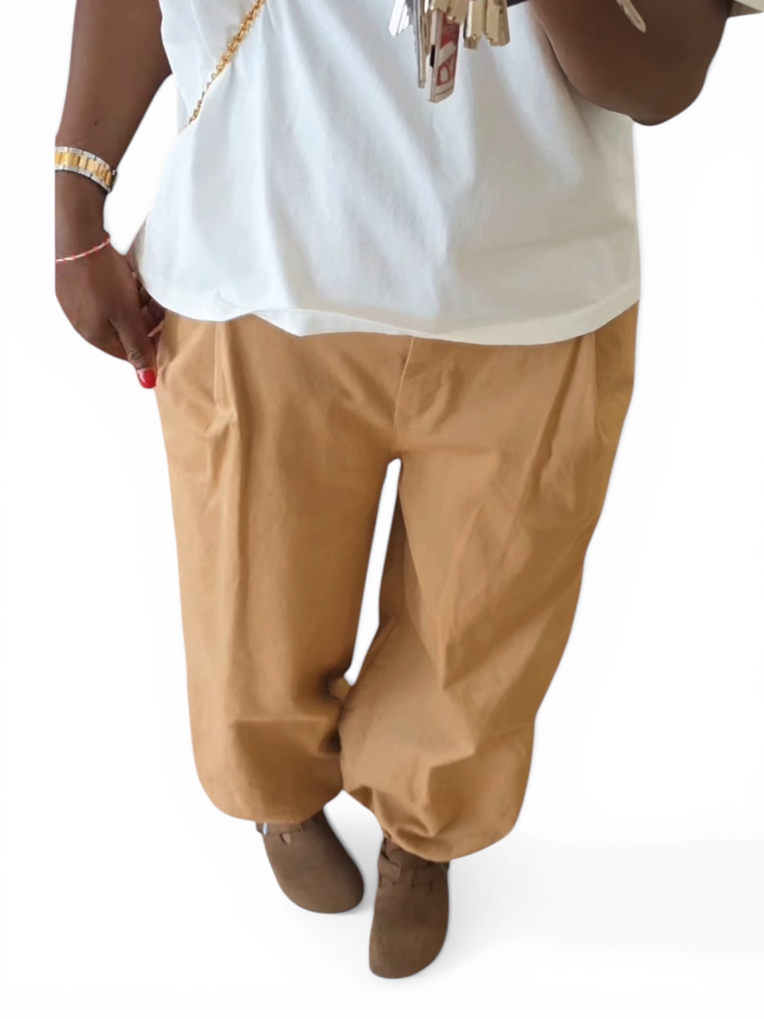 JEANS CARGO CAMEL