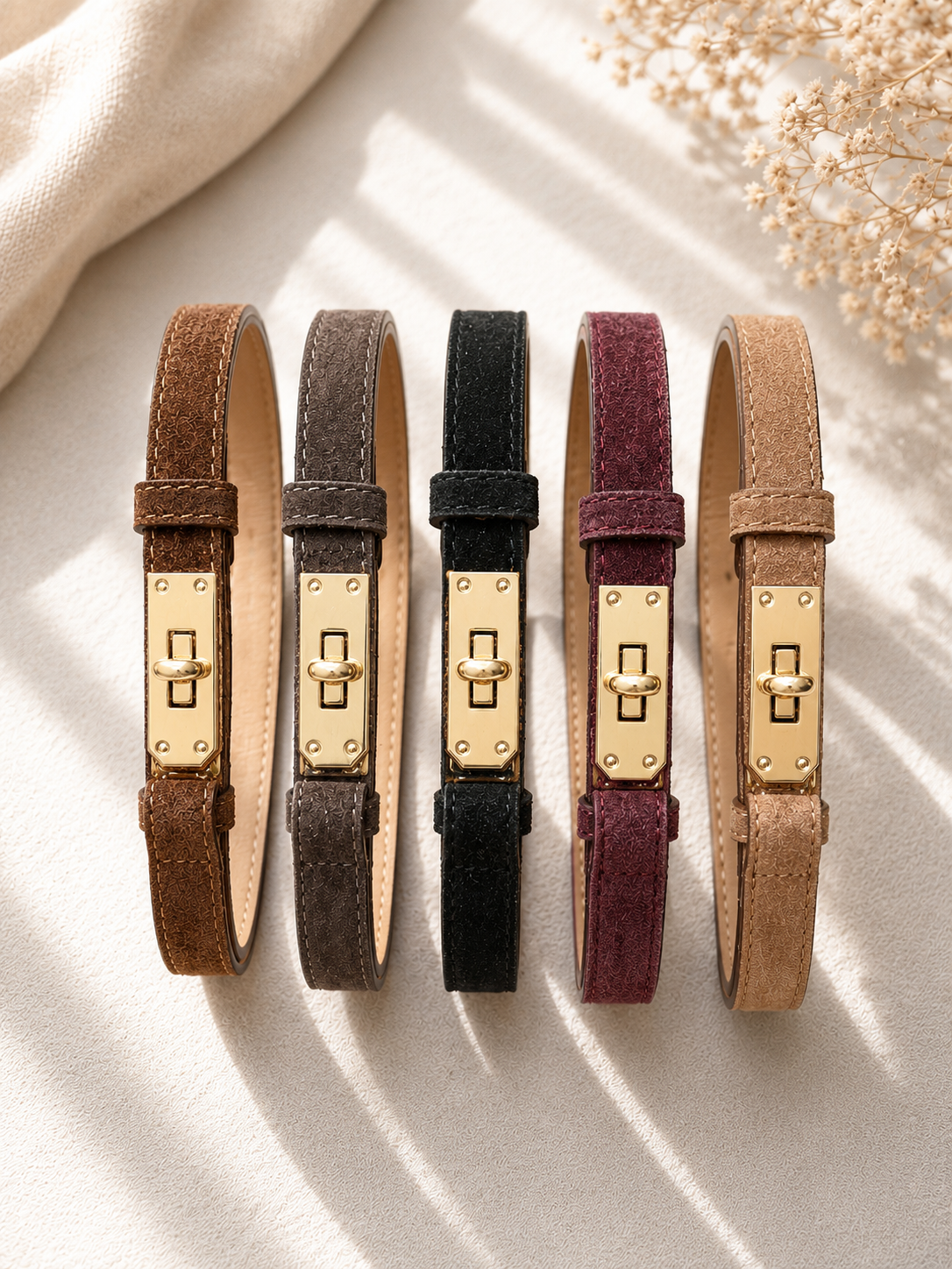 CEINTURE BOUCLE DAIM