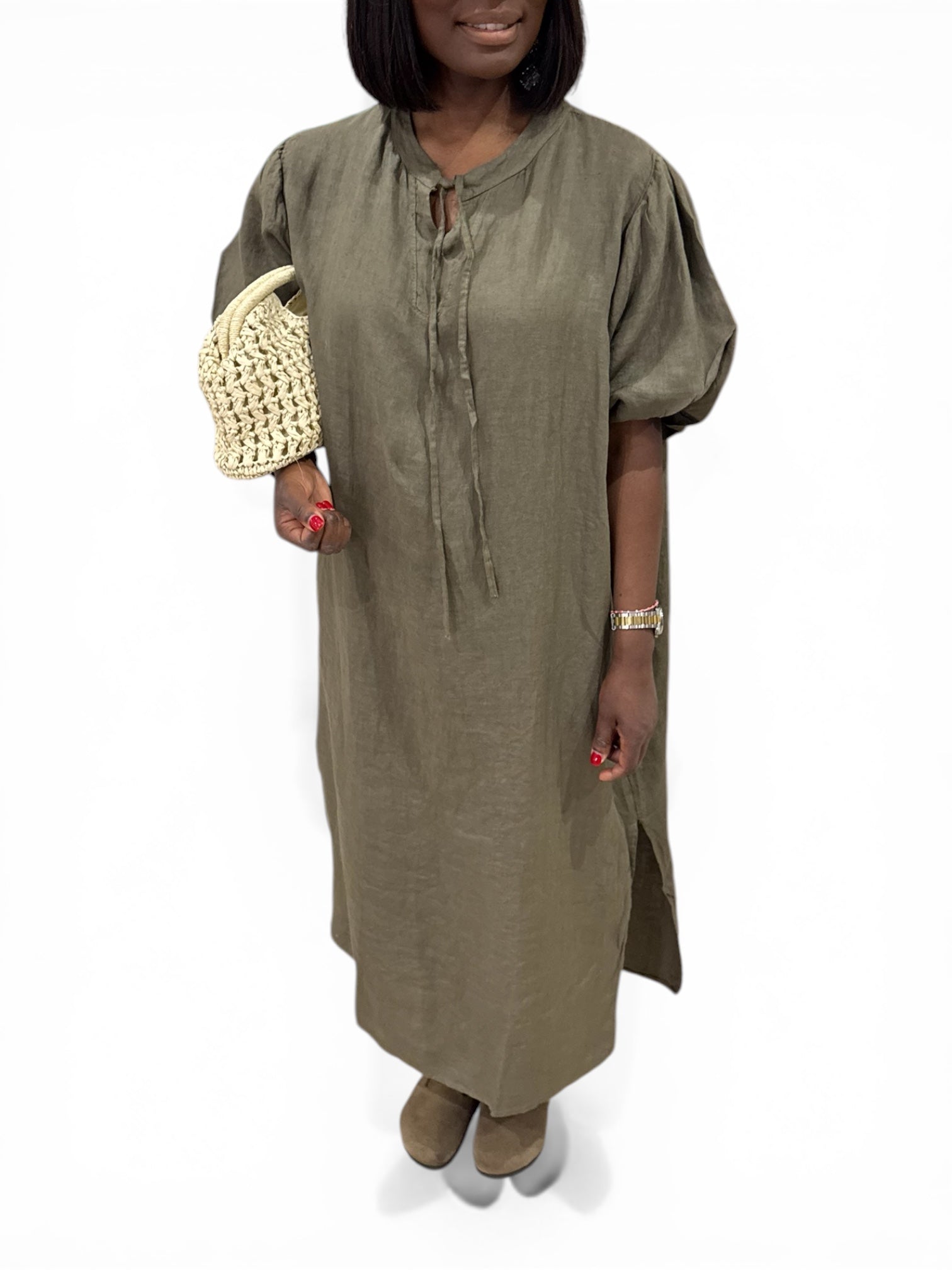 ROBE LIN KAKI