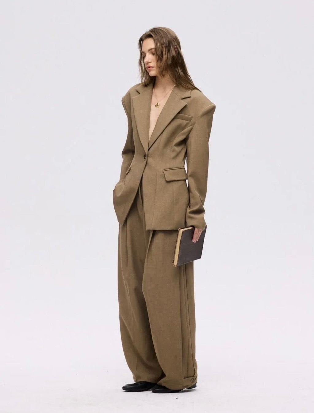 BLAZER ÉPAULETTE TAUPE