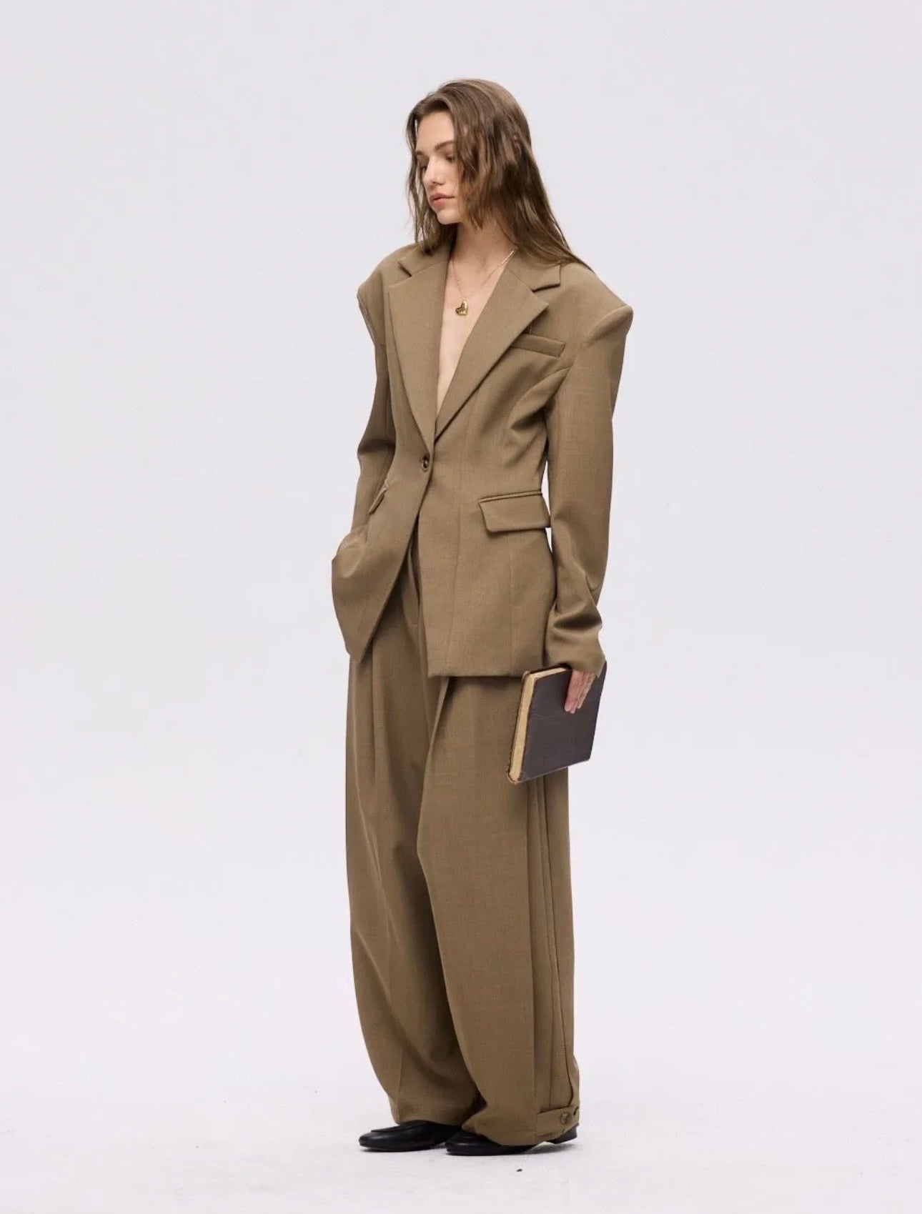 BLAZER ÉPAULETTE TAUPE