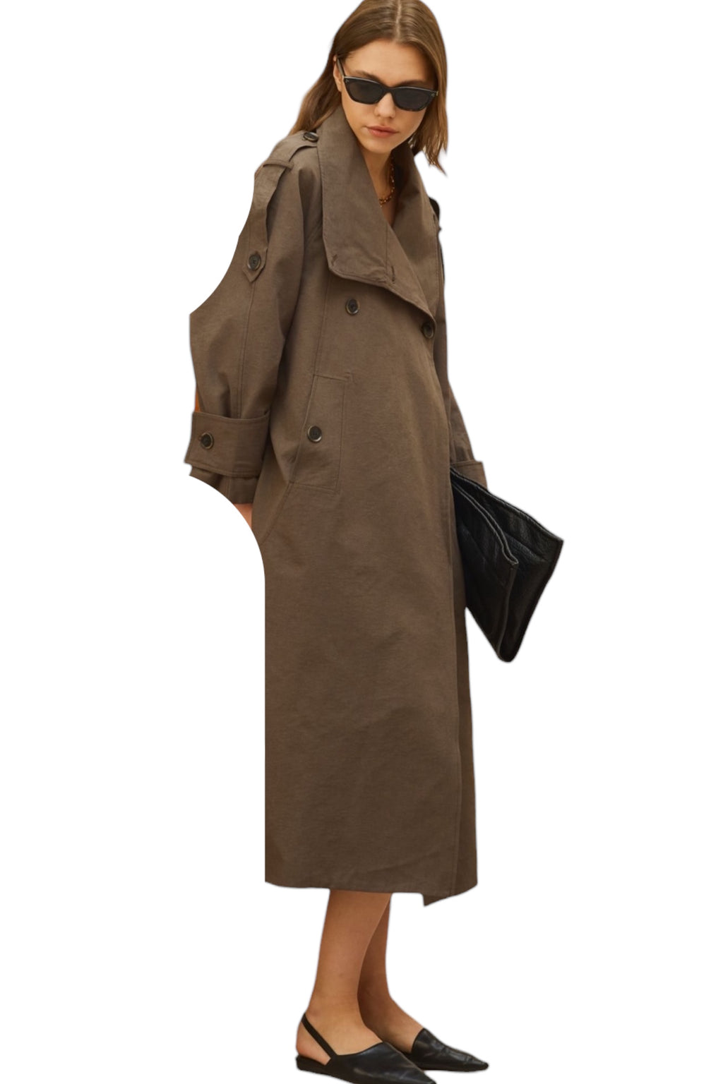 TRENCH MARRON