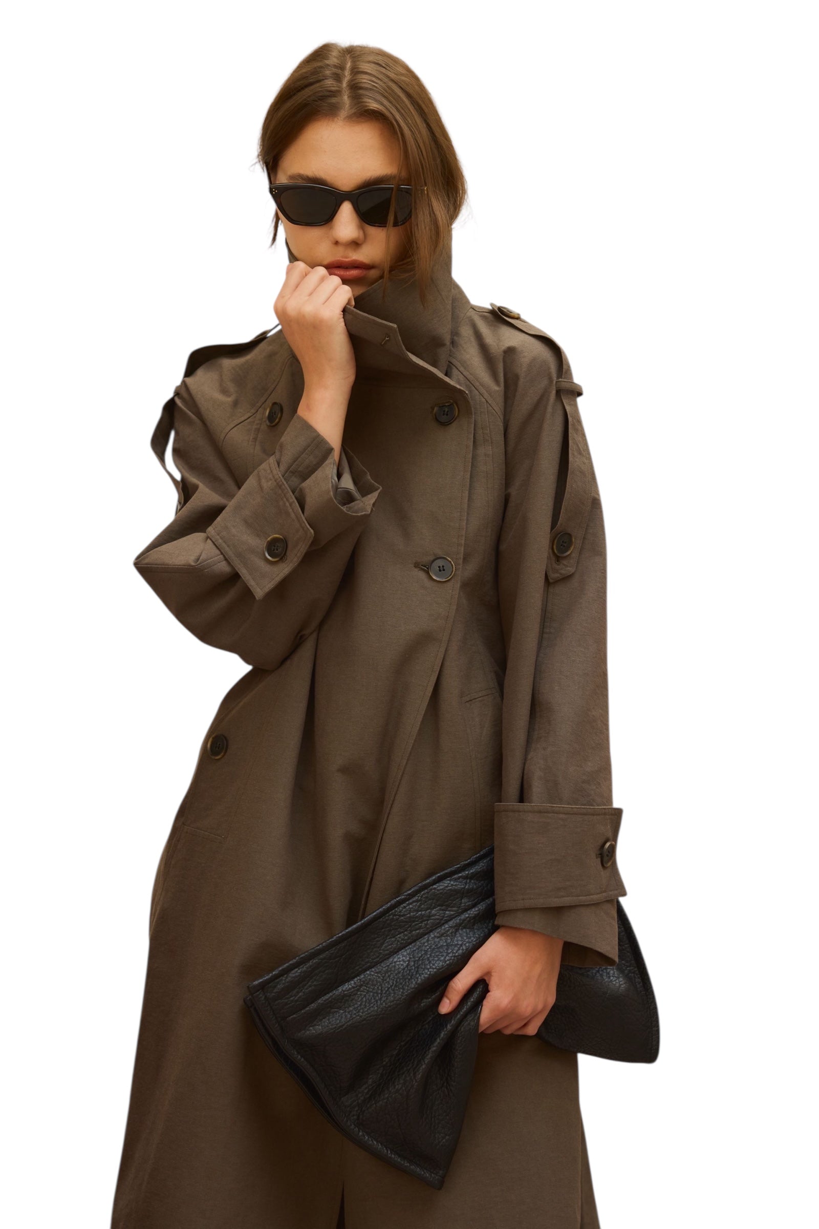 TRENCH MARRON