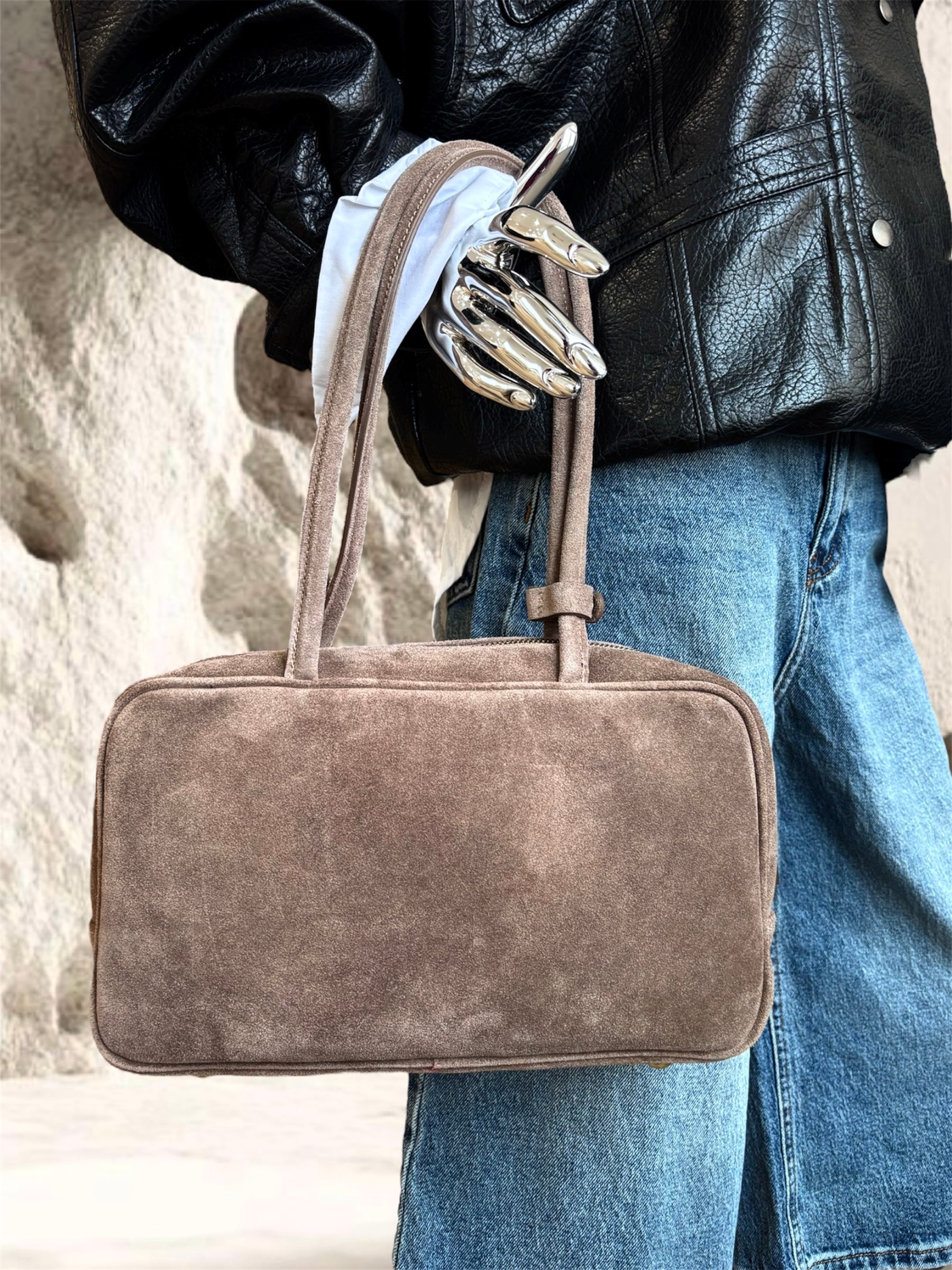 SAC MILLY BEIGE CUIR