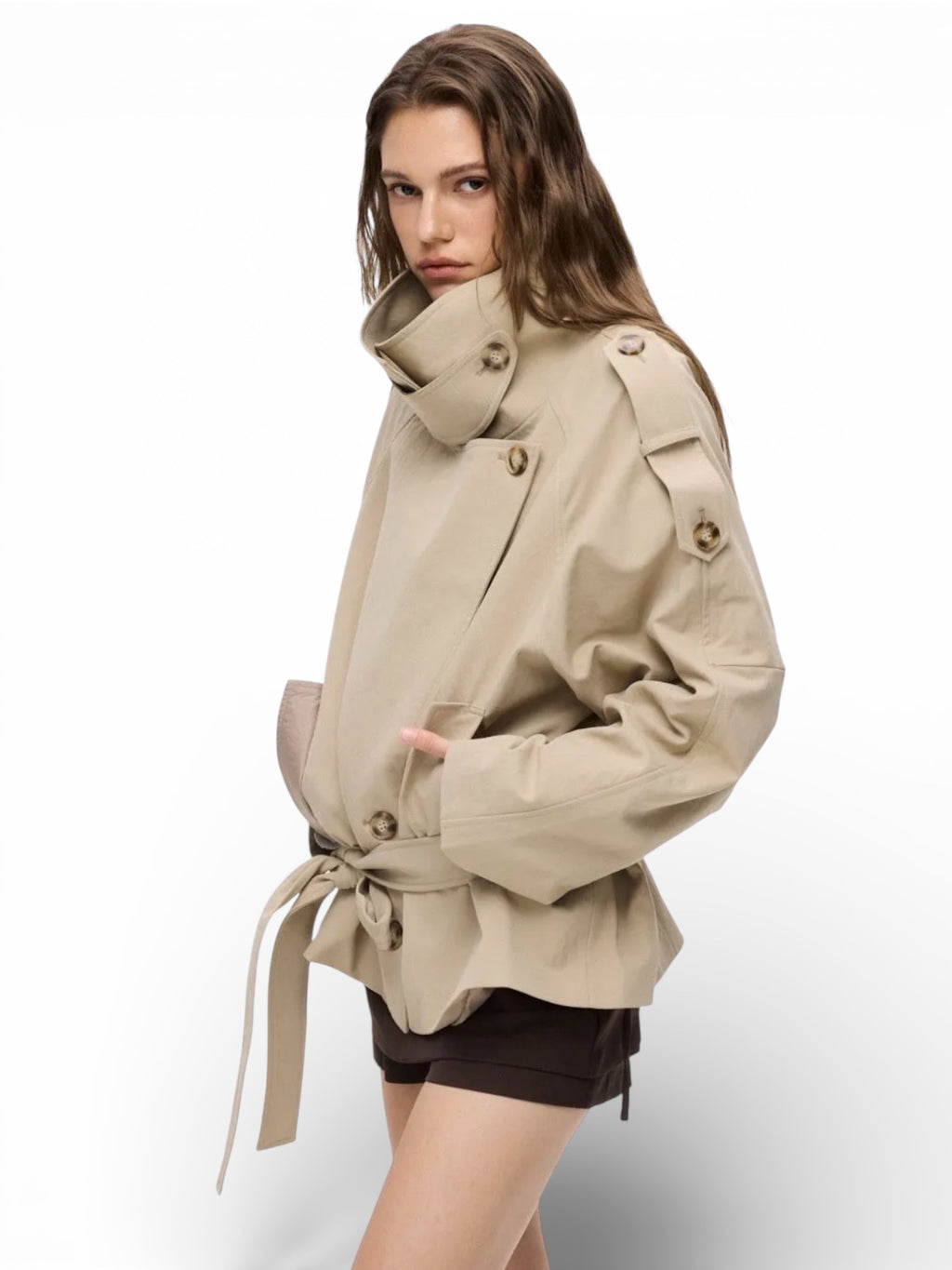 TRENCH COURT BEIGE