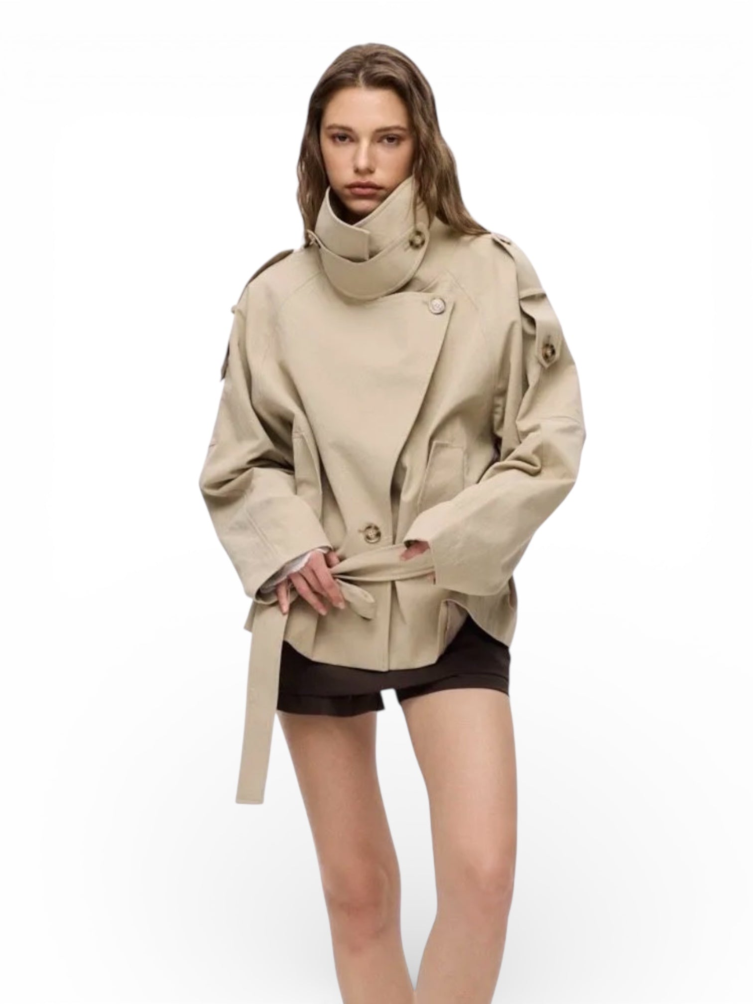 TRENCH COURT BEIGE